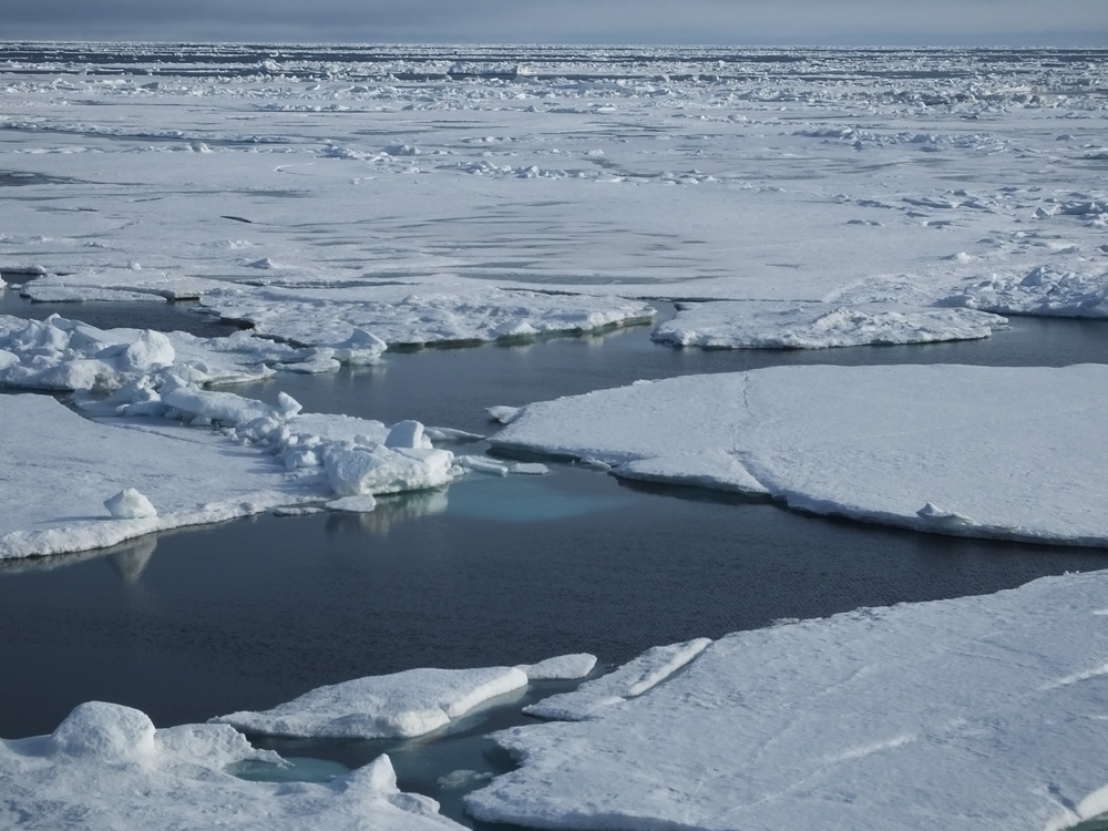 Sea ice in the Kara Sea, Russia